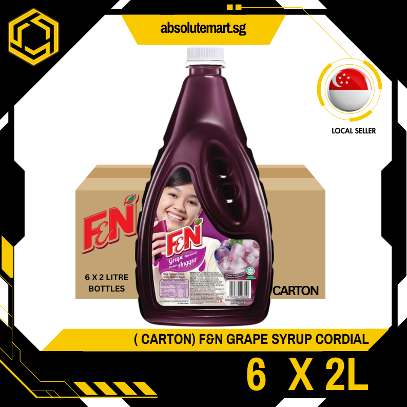 F&N Grape Syrup 2L X 6 (BOTTLE)