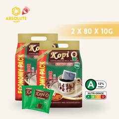 [TWIN PACK] AIK CHEONG KOPI O 2-IN-1 2 PACKS X 80 STICKS X 10G (SACHETS)