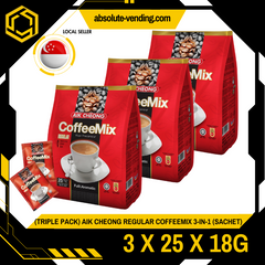 [TRIPLE PACK] AIK CHEONG Regular Coffeemix 3-IN-1 3 X 25 X 18G (SACHET)