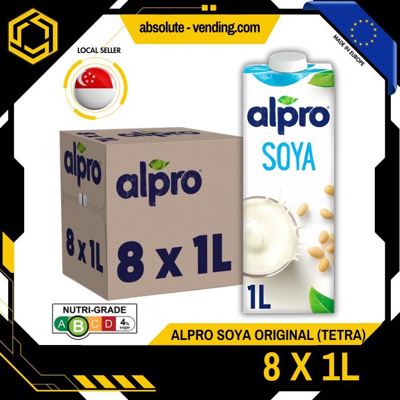 ALPRO Original Soy Milk 1L X 8 (TETRA)