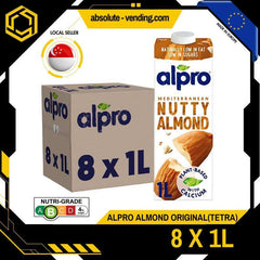 ALPRO Original Almond Milk 1L X 8 (TETRA)