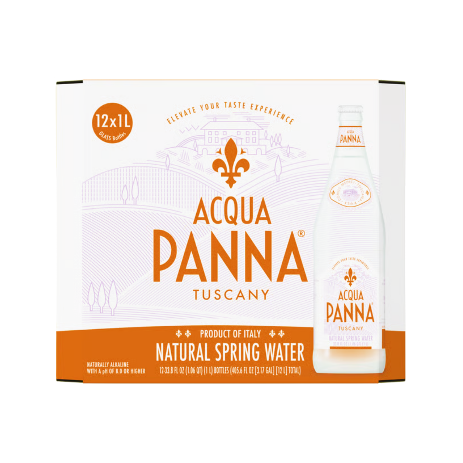 ACQUA PANNA Still Mineral Water 1L X 12 (GLASS)