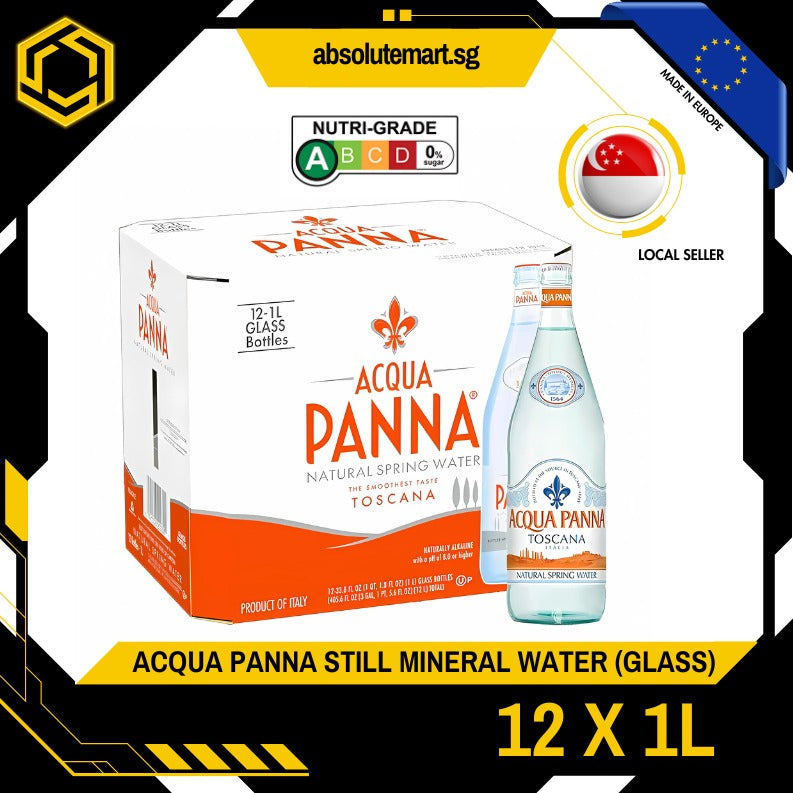 ACQUA PANNA Still Mineral Water 1L X 12 (GLASS)