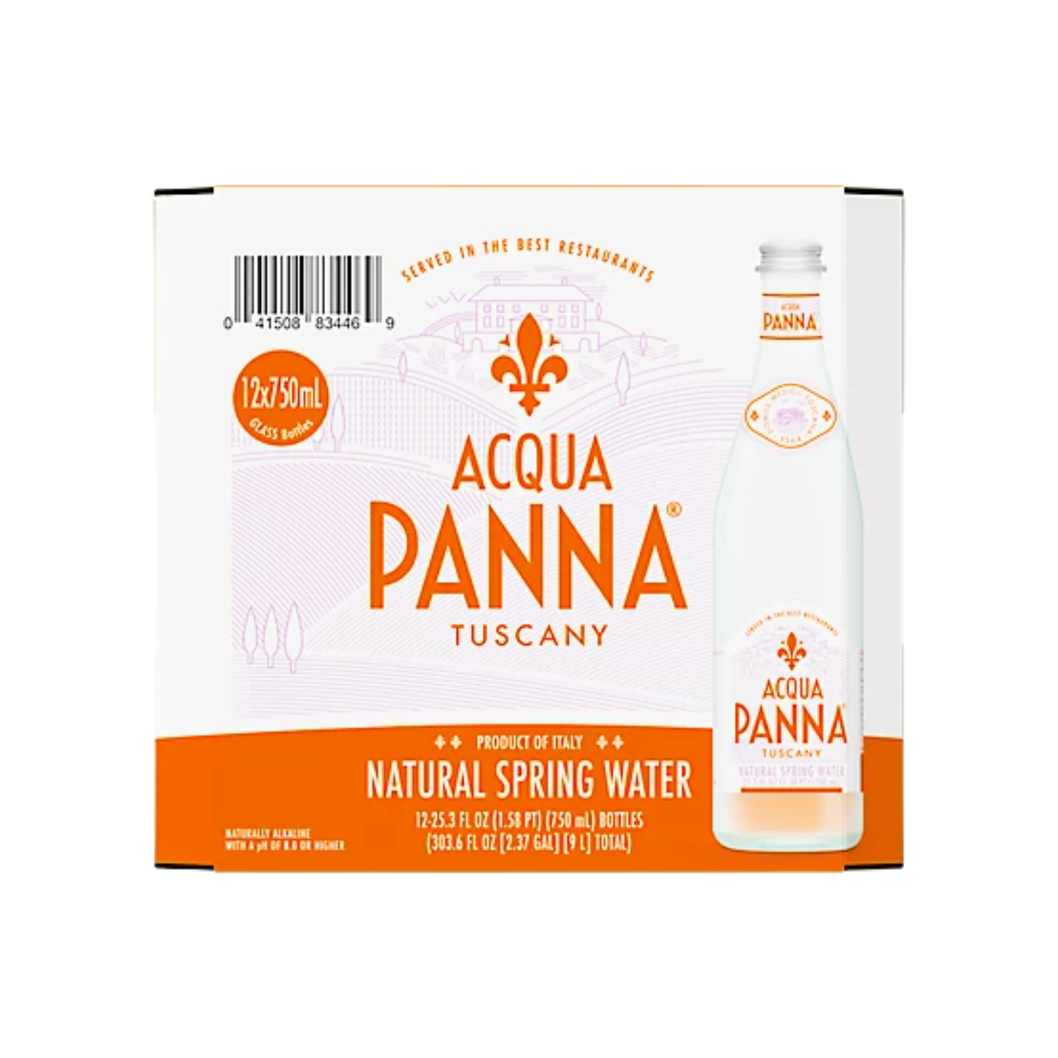 ACQUA PANNA Still Mineral Water 750ML X 12 (GLASS)