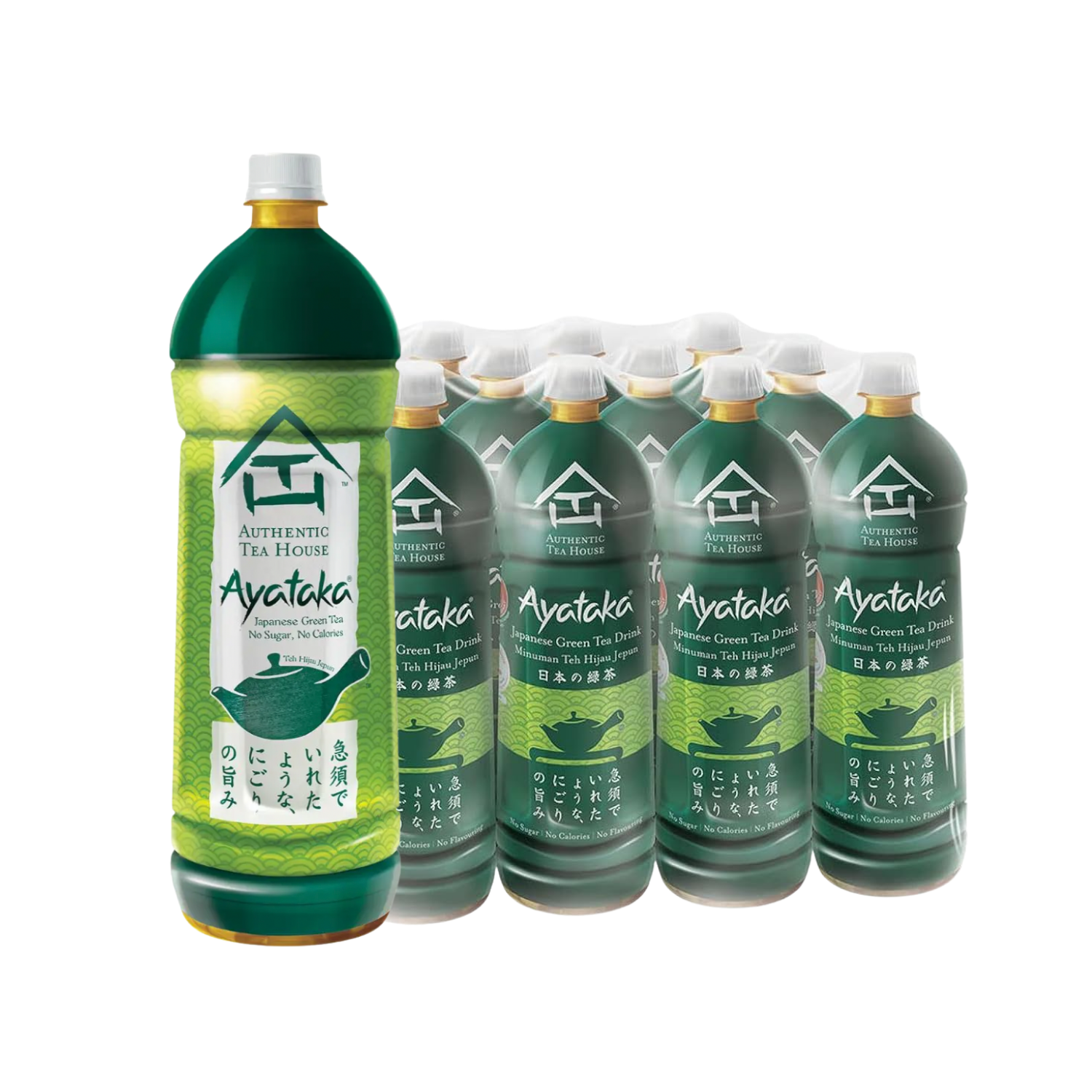 AUTHENTIC TEA HOUSE Ayataka Green Tea 1.5L X 12 (BOTTLES)