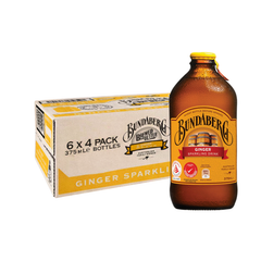 BUNDABERG Ginger Beer 375ML X 24 (GLASS BOTTLE)