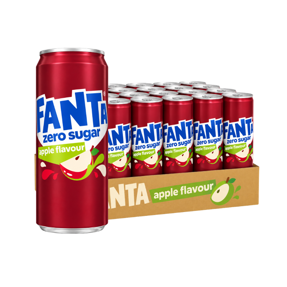 [BCRS] FANTA Apple Zero 320ML X 24 (CAN)