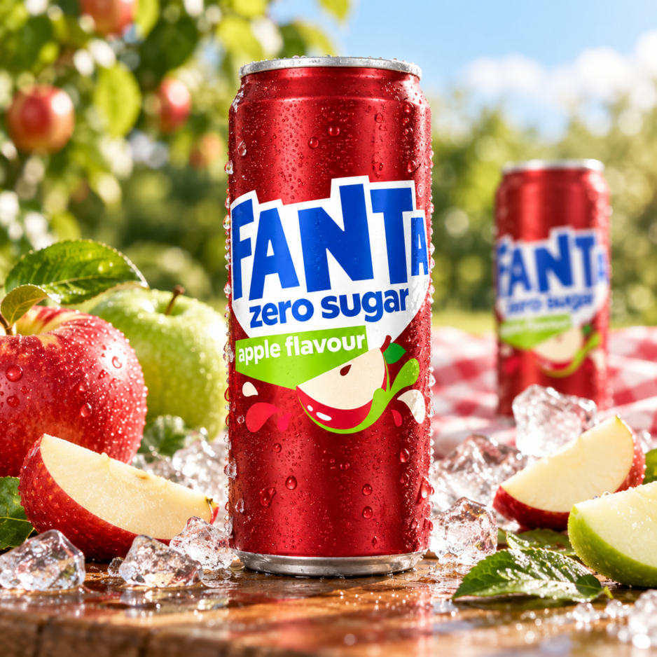 [BCRS] FANTA Apple Zero 320ML X 24 (CAN)