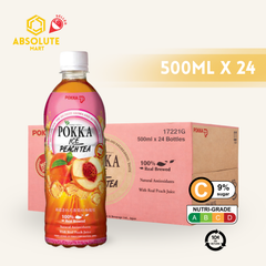 [BCRS] POKKA Peach Tea 500ML X 24 (BOTTLE)