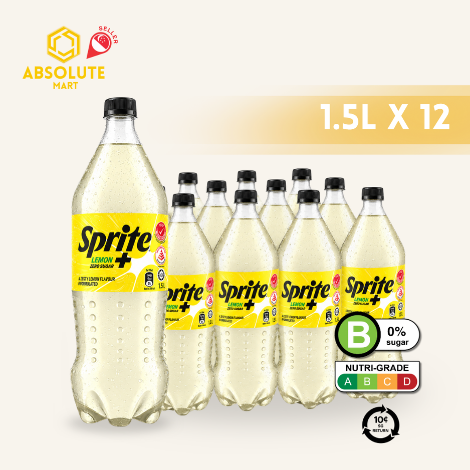[BCRS] SPRITE Lemon + Zero 1.5L X 12 (BOTTLE)