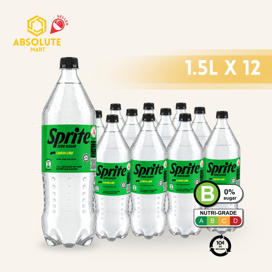 [BCRS] SPRITE Zero 1.5L X 12 (BOTTLE)