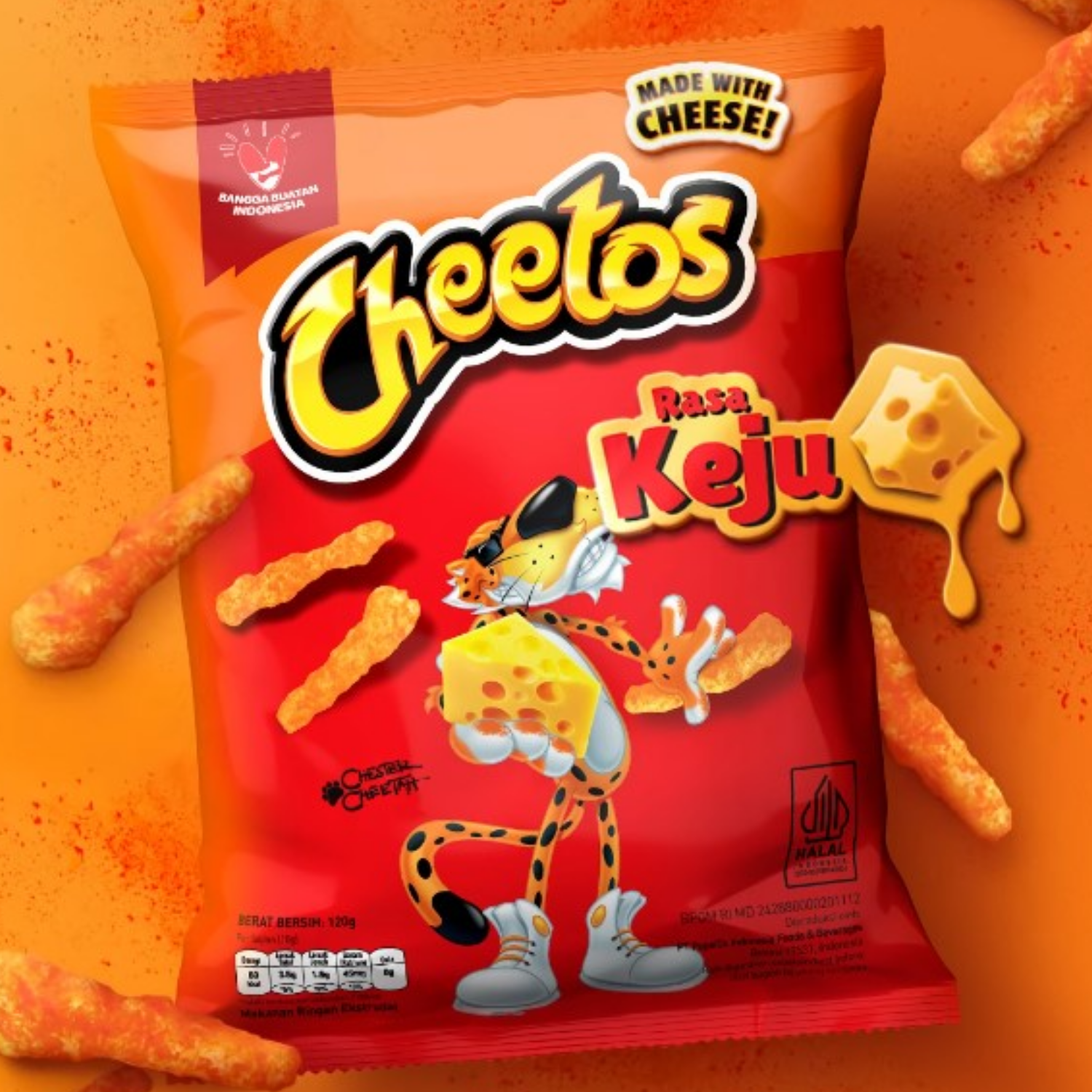 [CARTON] CHEETOS Original Cheese Flavour 60G X 30 (PACKETS)
