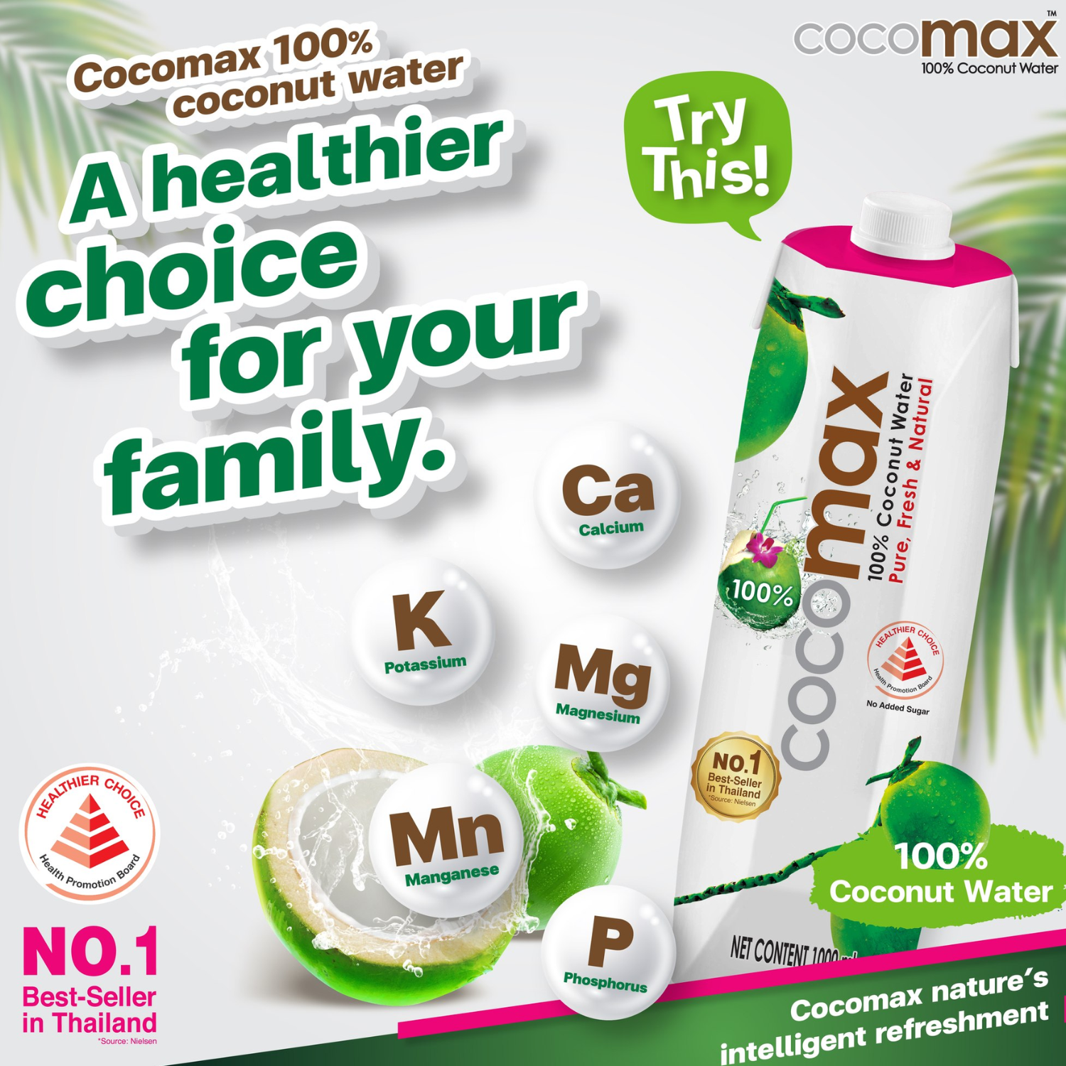 COCOMAX 100% Coconut Water 500ML X 24 (BOTTLE)