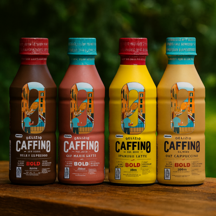 DELIZIO CAFFINO Spanish Latte 190ML X 12 (BOTTLE)