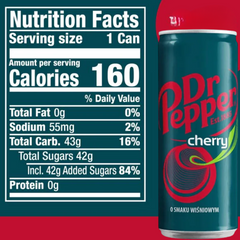 DR PEPPER Cherry 330ML X 24 (CANS)