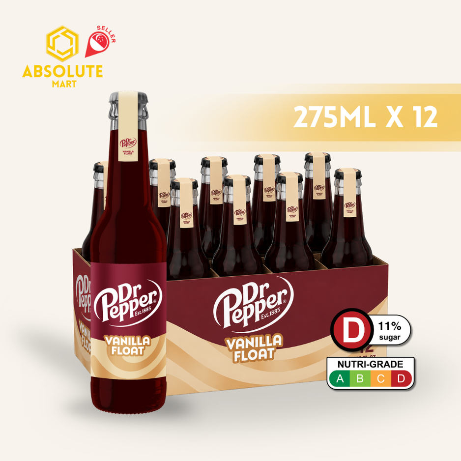 DR PEPPER Vanilla Float 275ML X 12 (GLASS)