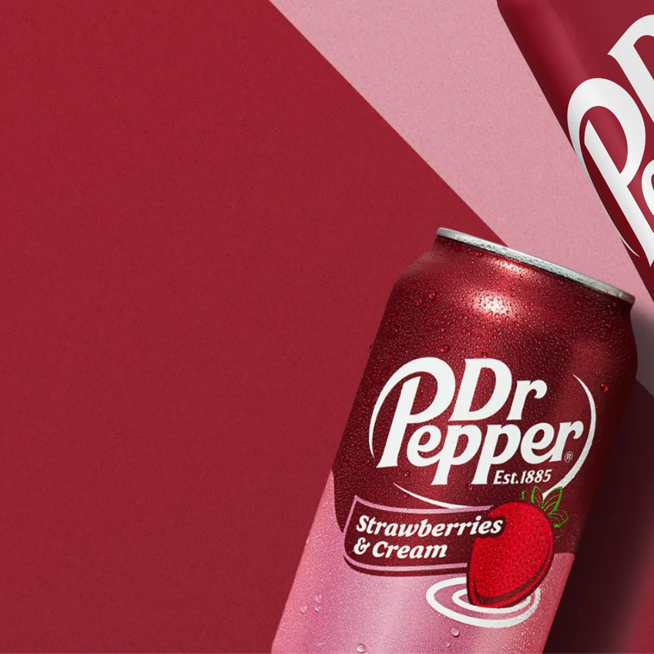 DR PEPPER Strawberries & Cream 330ML X 24 (CAN)