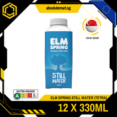 [ECO-FRIENDLY] ELM Irish Spring Water 330ML X 12 (TETRA)