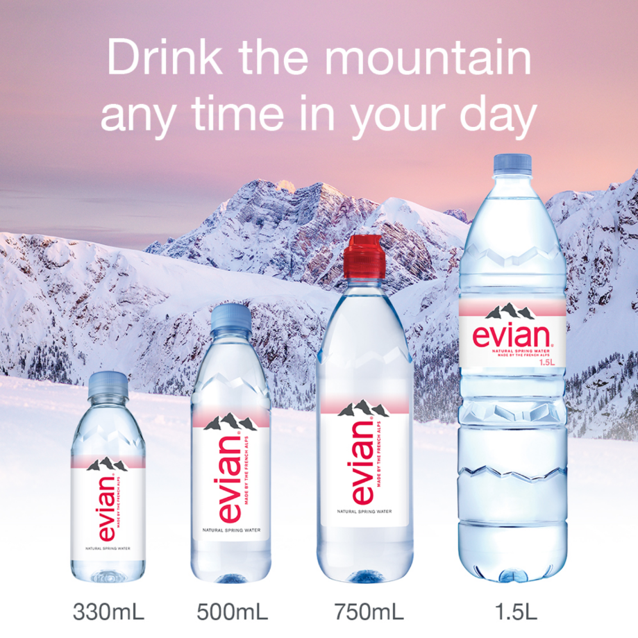 EVIAN Mineral Water 500ML X 24 (BOTTLES)