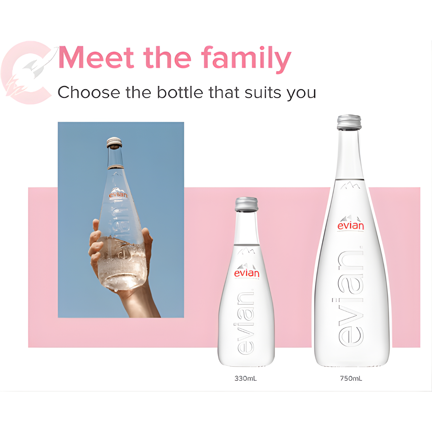 EVIAN ARAMIS Mineral Water 330ML X 20 (GLASS)