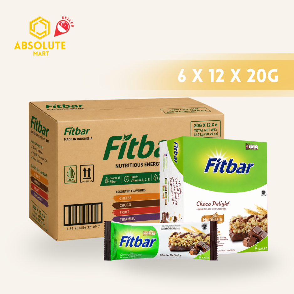 [CARTON] FITBAR Choco Delight 20G X 12 X 6 (PACK)