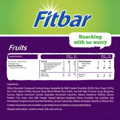 [TWIN PACK] FITBAR Fruits Delight 20G X 12 X 2 (PACK)