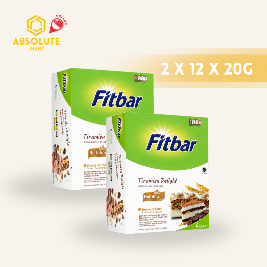 [TWIN PACK] FITBAR Tiramisu Delight 20G X 12 X 2 (PACK)