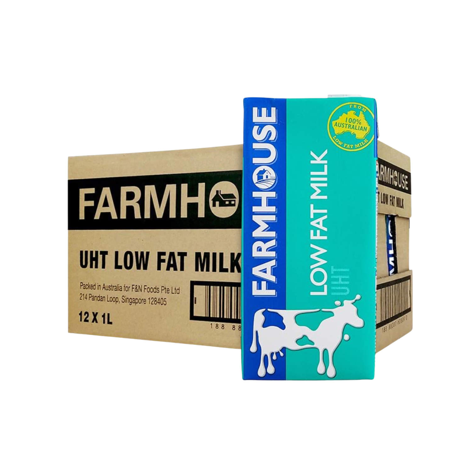 FARMHOUSE UHT Low Fat Milk 1L X 12 (TETRA)