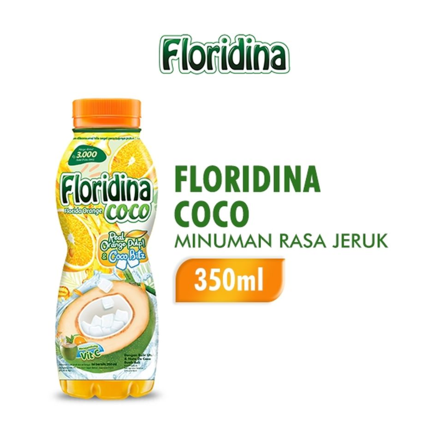 FLORIDINA Orange & Coconut Juice 350ML X 12 (BOTTLE)
