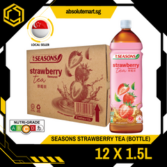 F&N SEASONS Strawberry Tea 1.5L X 12 (BOTTLE)