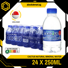 CACTUS Natural Mineral Water 250ML x 24 (BOTTLES)