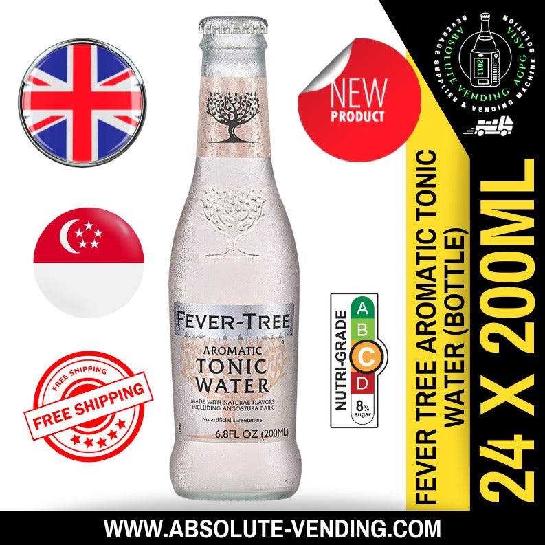 FEVER TREE Premium Light Aromatic Tonic Water 200ML X 24 (GLASS)