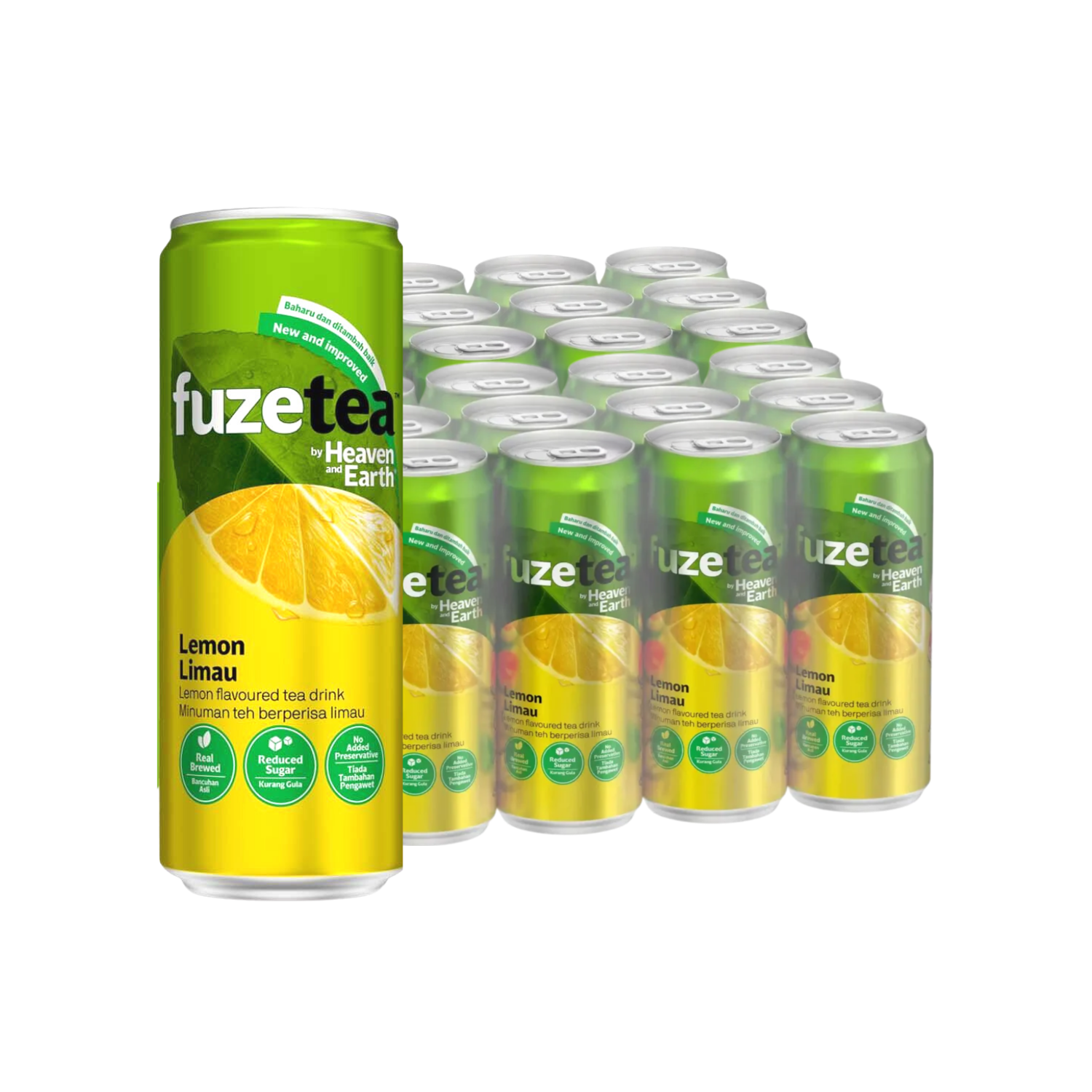 H&E Fuze Lemon Tea 300ML X 24 (CAN)