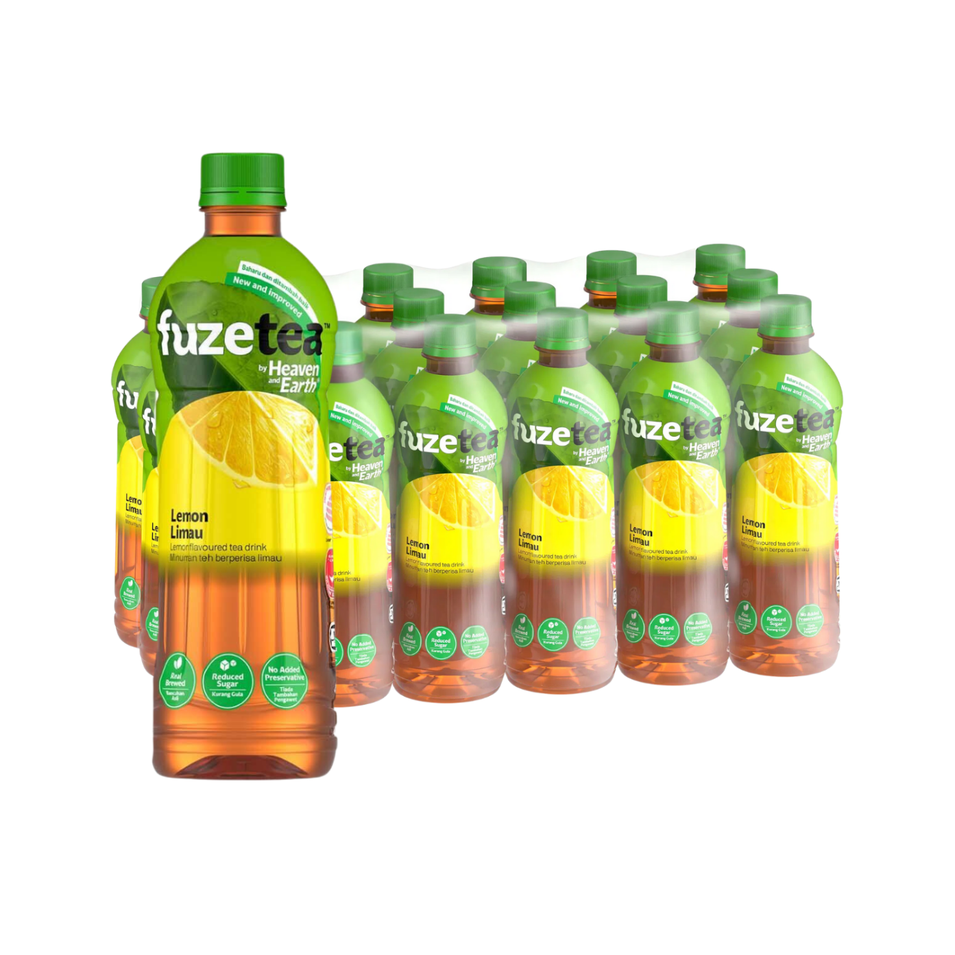 H&E Fuze Lemon Tea 500ML X 24 (BOTTLES)