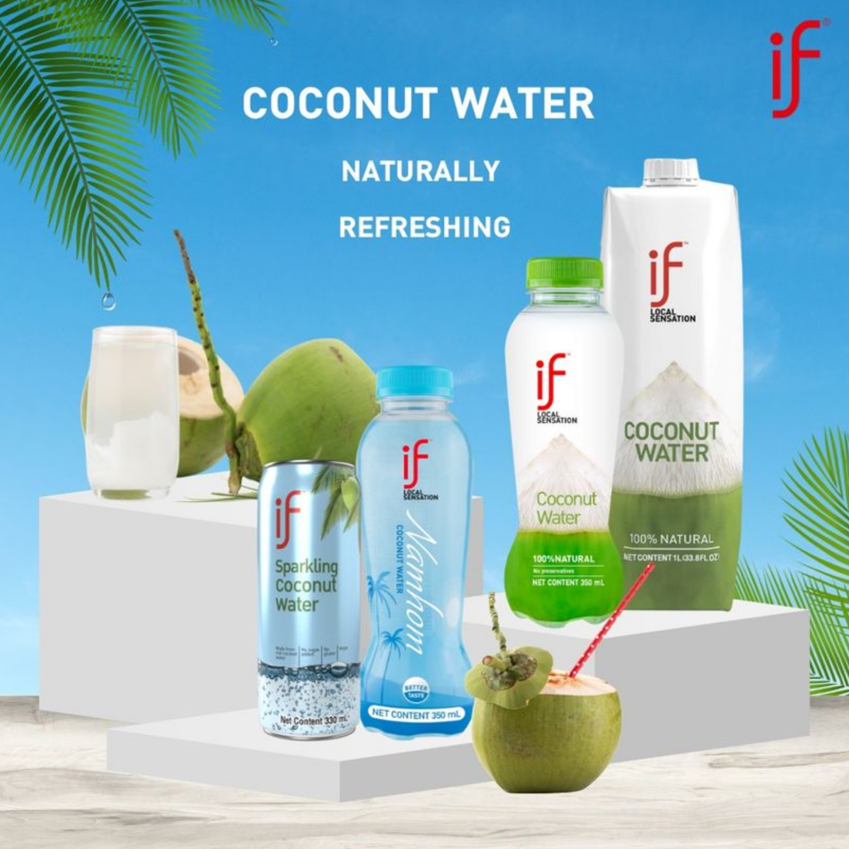IF Coconut Water 350ML x 24 (BOTTLE)