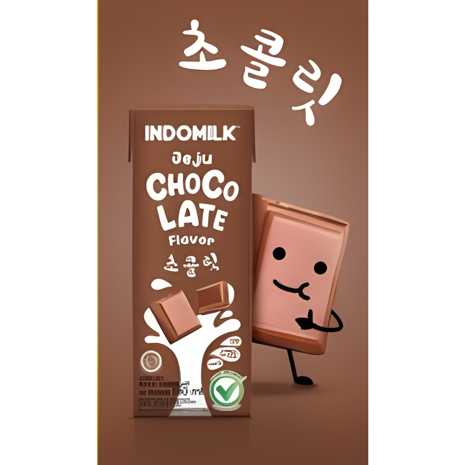 INDOMILK Korean Chocolate Milk 180ML X 30 (TETRA)