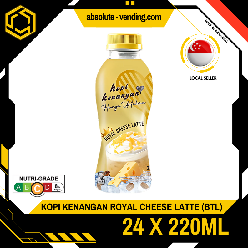KOPI KENANGAN Royal Cheese Latte 200ML X 24 (BOTTLE)