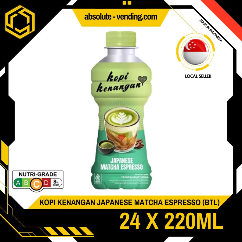 KOPI KENANGAN Japanese Matcha Espresso 220ML X 24 (BOTTLE)