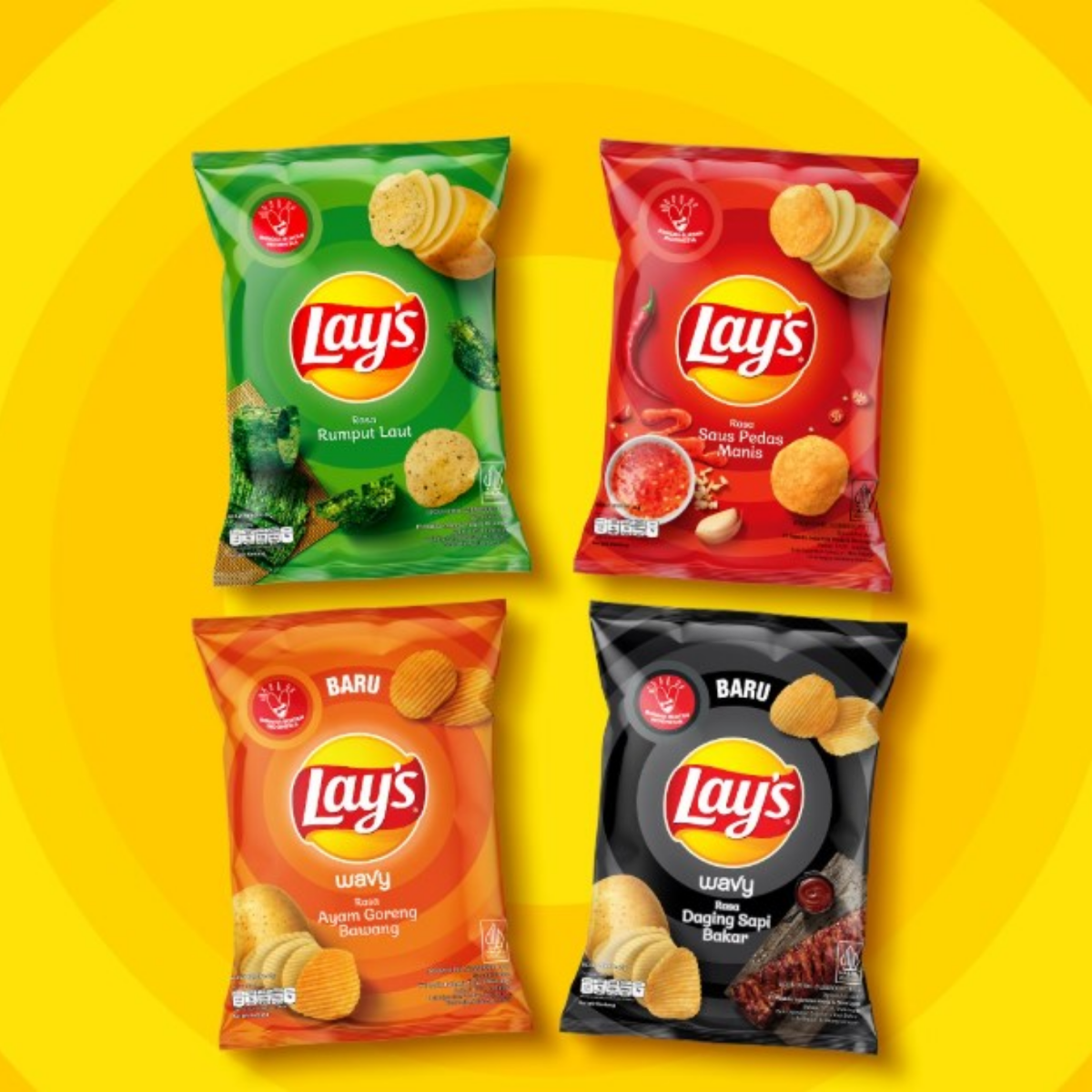 [SINGLE BUNDLE] LAY'S Sweet Chilli 31G X 10 (PACKETS)