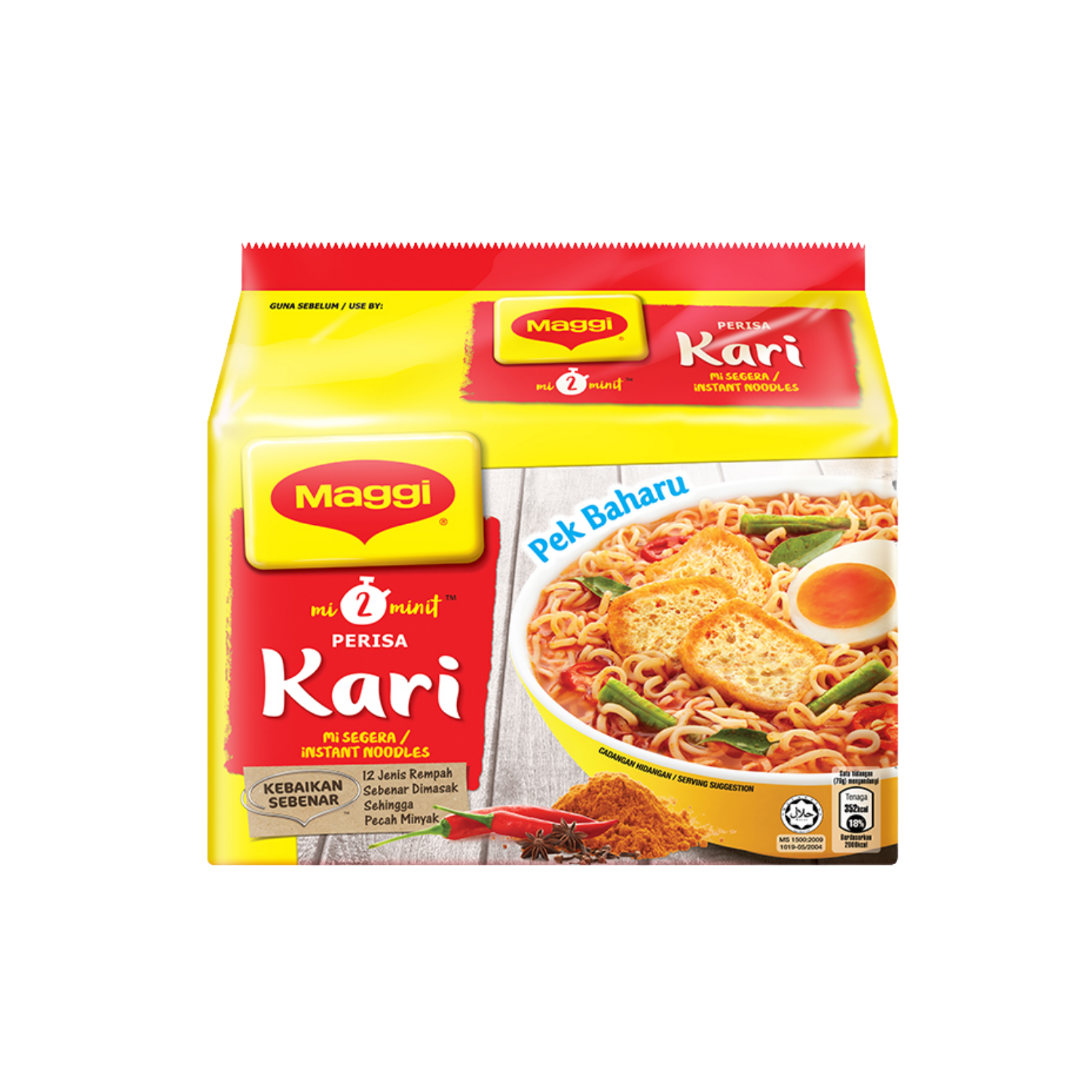 MAGGI Noodles Curry Flavour 12 X 5 X 77G (60 PACKETS)