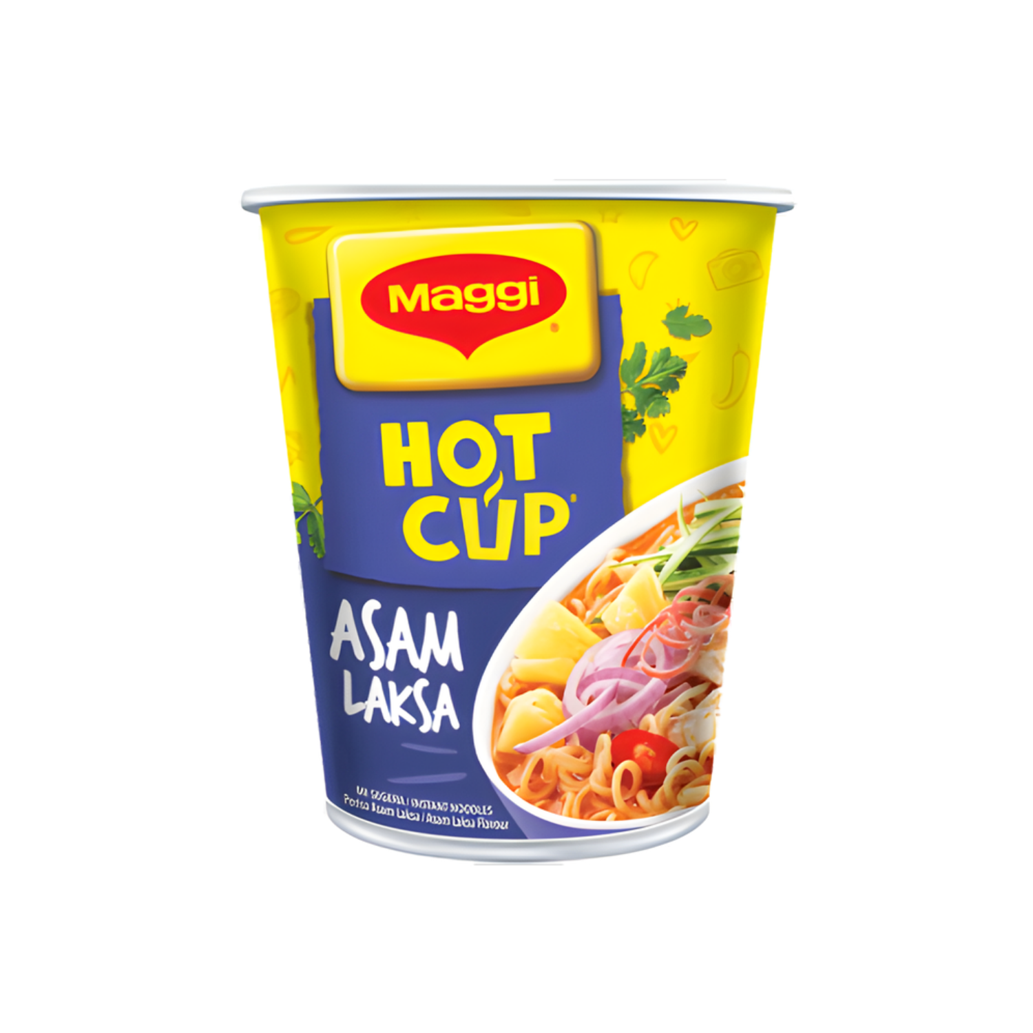 [TRIPLE PACK] MAGGI Asam Laksa HOT CUP Noodles 61G X 6 X 3 (CUPS)
