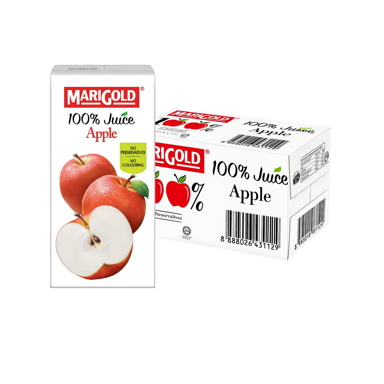 MARIGOLD 100% Apple Juice 200ML X 24 (TETRA)
