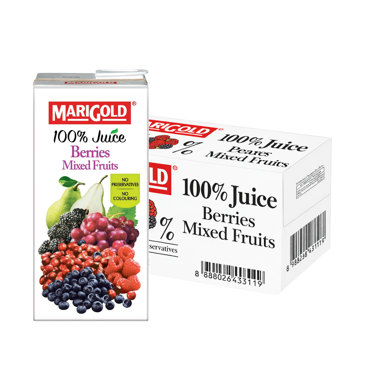 MARIGOLD 100% Berries Mixed Fruit Juice 1L X 12 (TETRA)