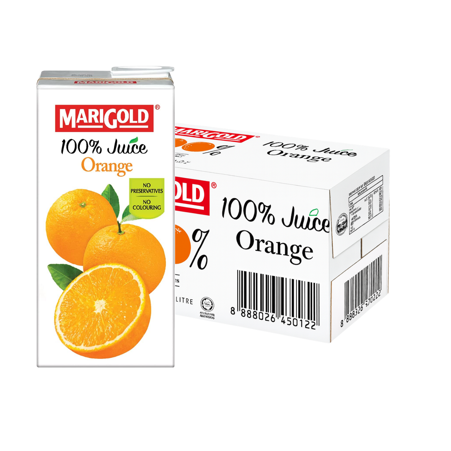 MARIGOLD 100% Orange Juice 1L X 12 (TETRA)