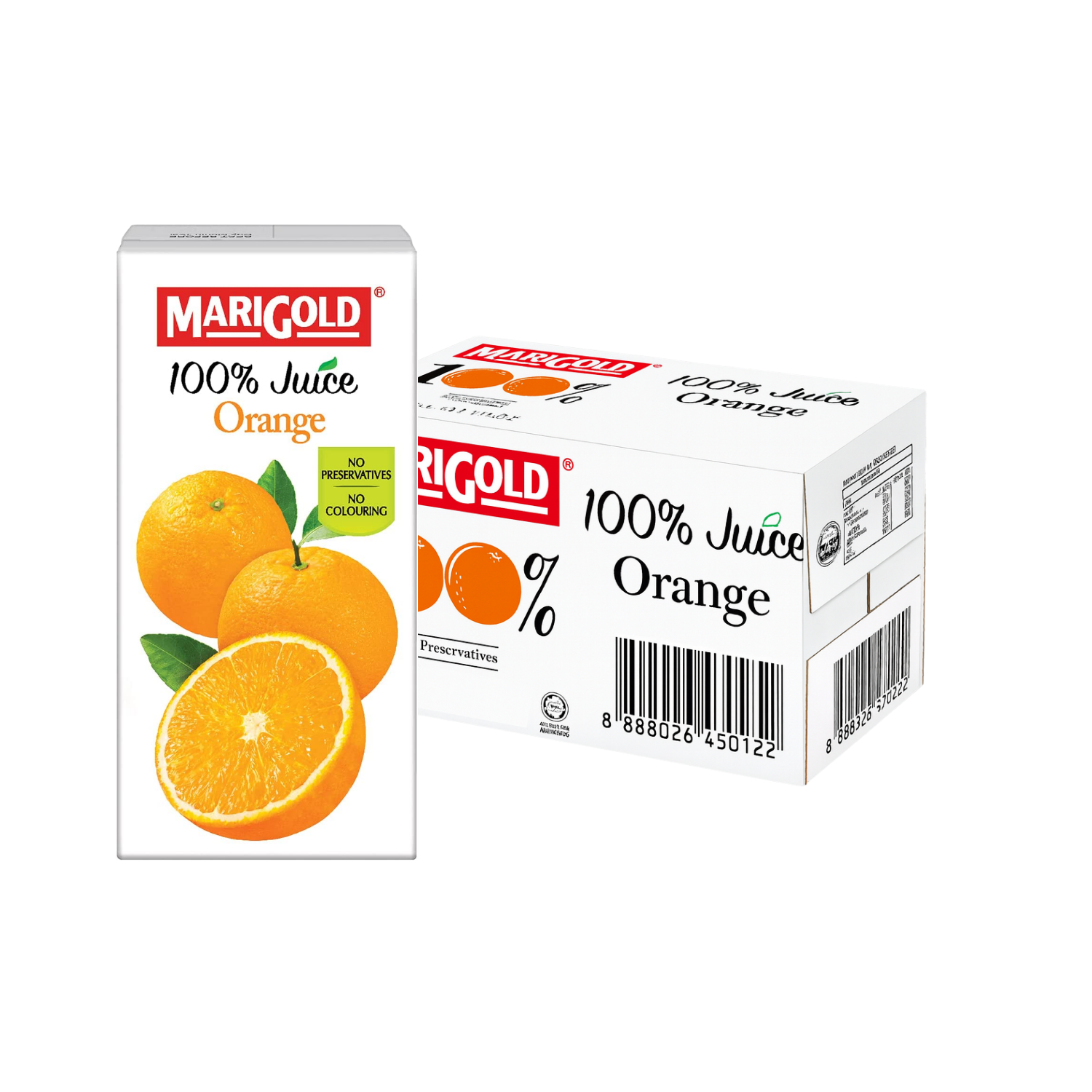 MARIGOLD 100% Orange Juice 200ML X 24 (TETRA)