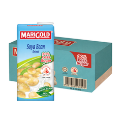 MARIGOLD Asian Drink Soya Bean Less Sugar 1L X 12 (TETRA)