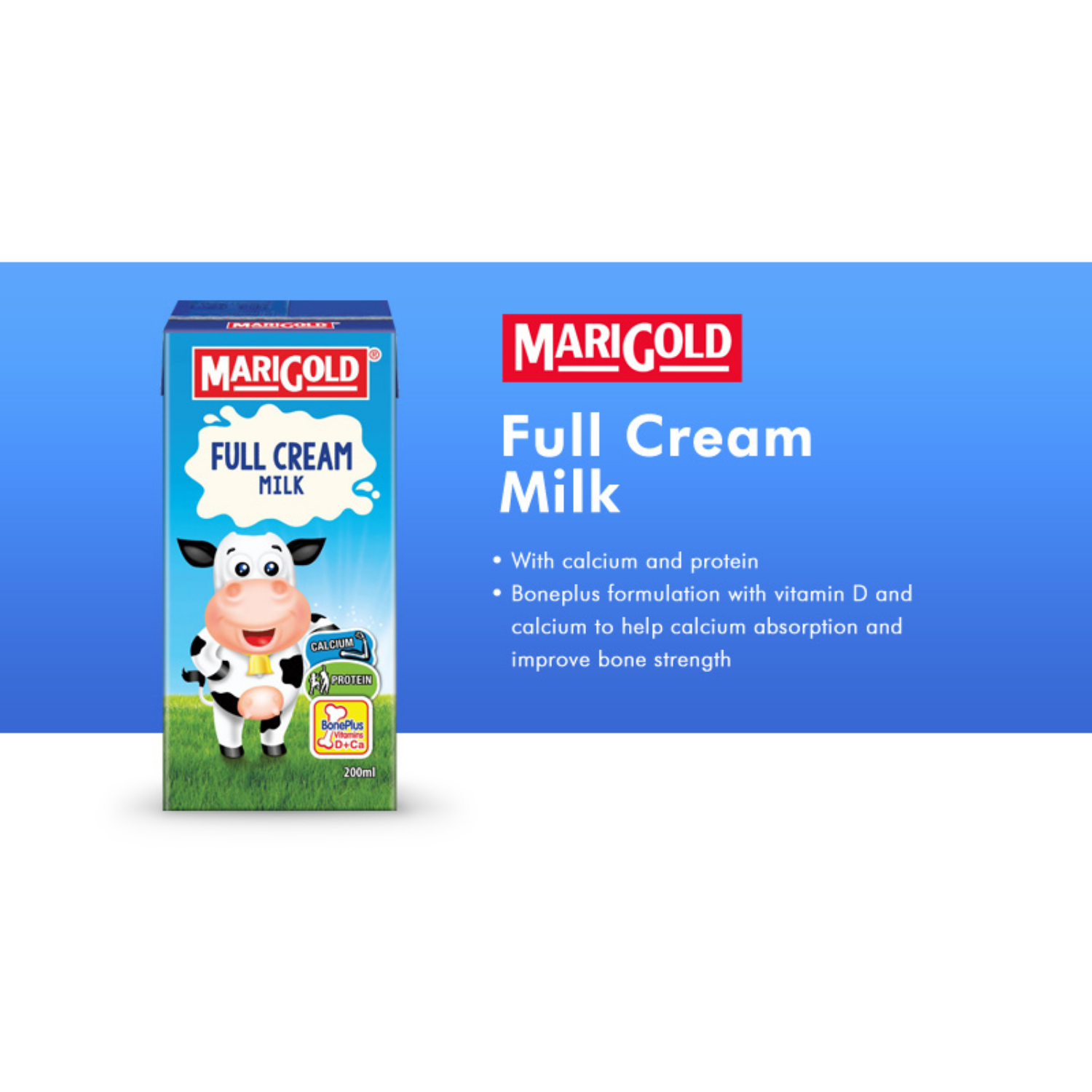 MARIGOLD UHT Full Cream Milk 1L X 12 (TETRA)
