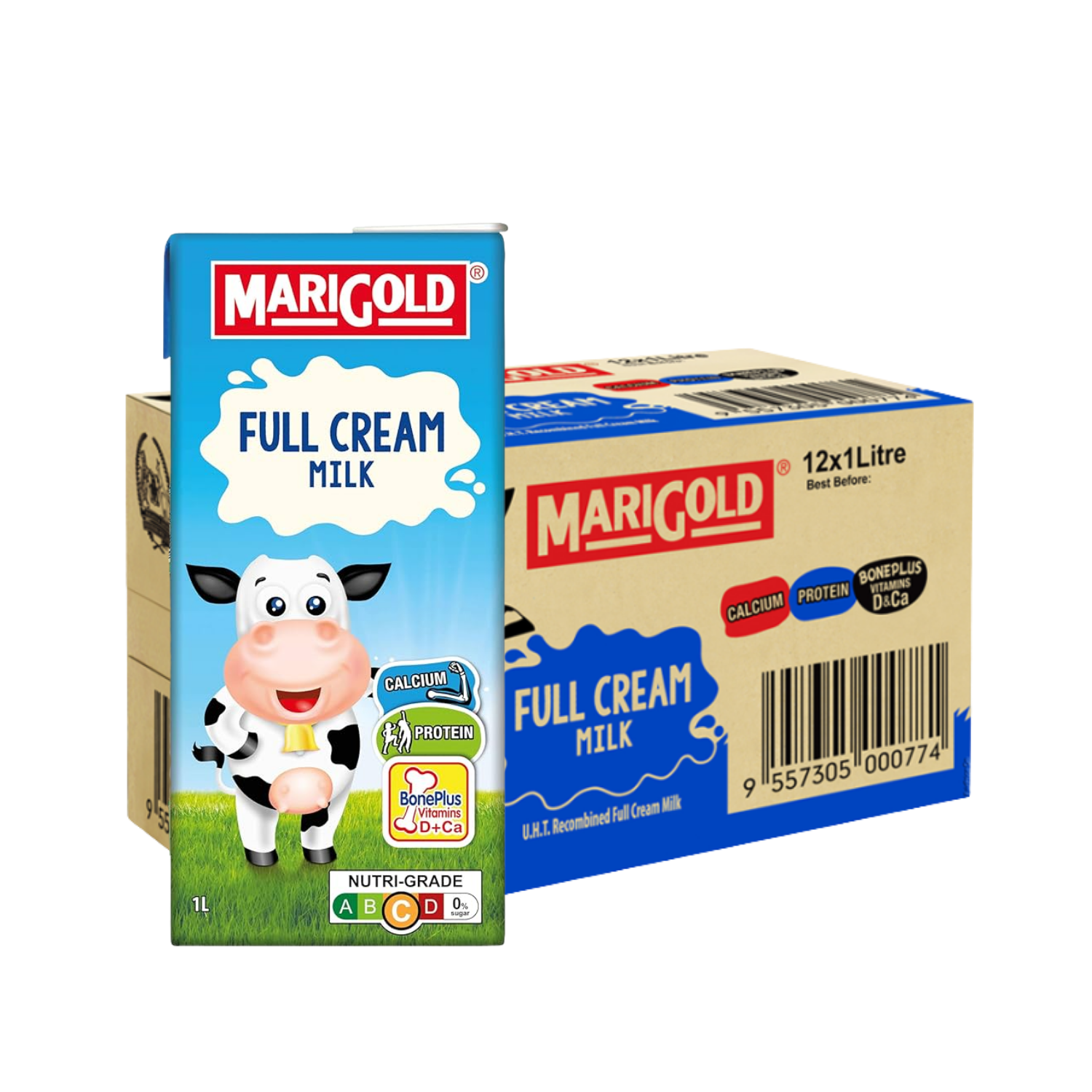 MARIGOLD UHT Full Cream Milk 1L X 12 (TETRA)