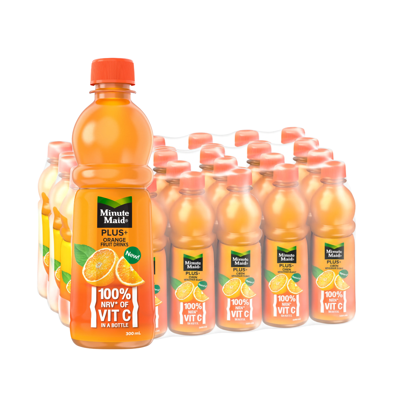 MINUTE MAID Plus Orange 300ML X 24 (BOTTLE)