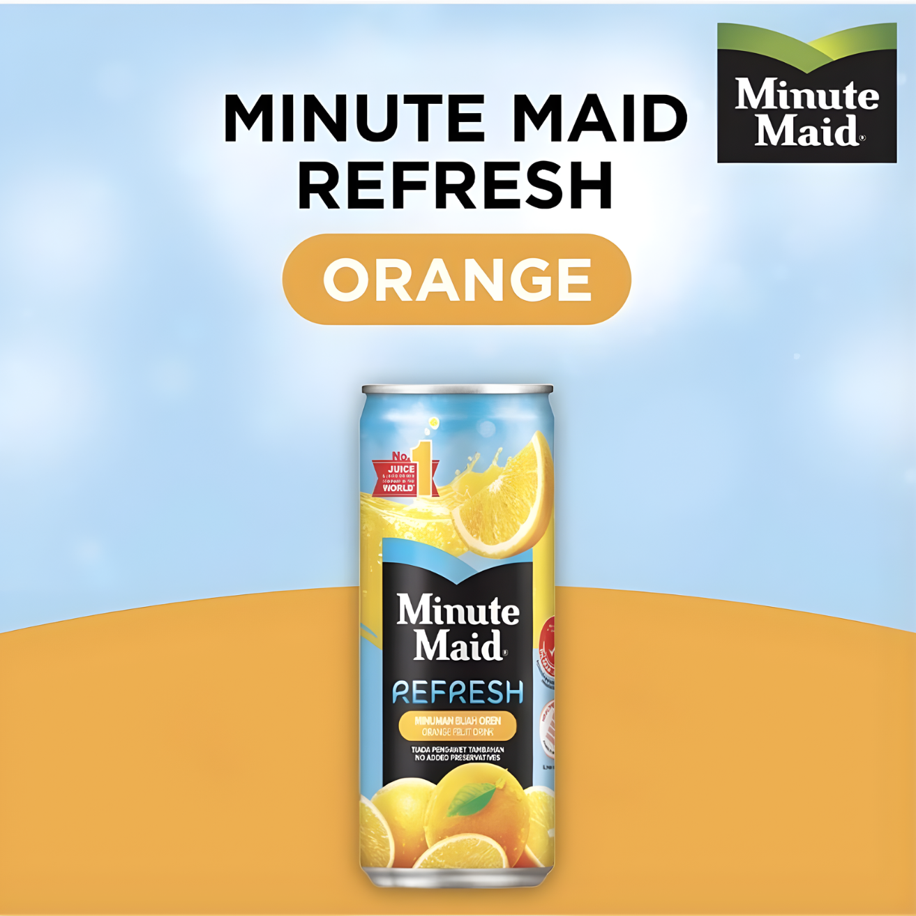 MINUTE MAID Refresh Orange 300ML X 24 (CAN)